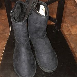 385 fifth Deanna B black/silver boot XL